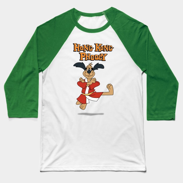 Hong Kong Phooey Baseball T-Shirt by GraphicGibbon